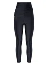 The Andamane Draped-effect High-waisted Leggings In Black