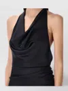 The Andamane Verushka Mini Dress Woman In Black Polyester