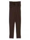 The Andamane Draped Trousers In Brown