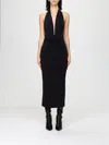 The Andamane 'zendaya' Sablè Jersey Midi Dress In Black