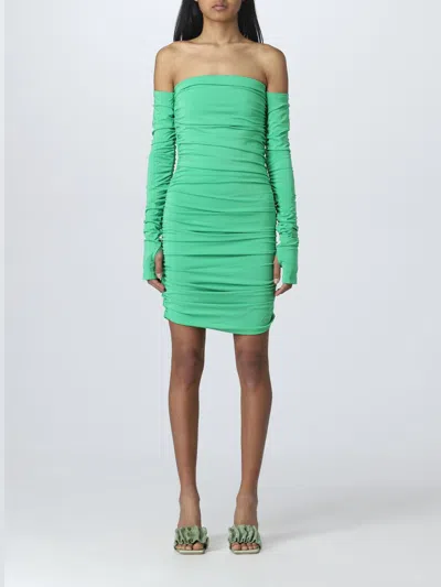 The Andamane Andamane Women's Green Viscose Dress