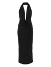 The Andamane Halterneck Dress In Black