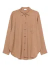 The Andamane Elastic-waist Shorts In Brown