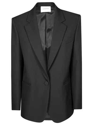 The Andamane Elegant Crepe Blazer In Black
