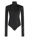 The Andamane Embellished Turtleneck Top In Black