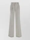 The Andamane Embroidered Linen Blend Vissia Wide-leg Pant