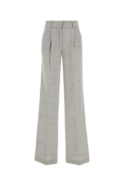 THE ANDAMANE EMBROIDERED LINEN BLEND VISSIA WIDE-LEG PANT