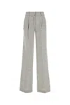 The Andamane Embroidered Linen Blend Vissia Wide-leg Pant In Multicolor