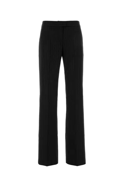 The Andamane Embroidered Twill Gladys Pants In Black