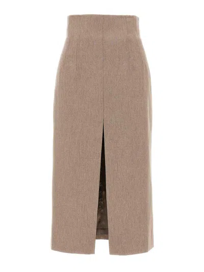 THE ANDAMANE STEPHANIE MIDI SKIRT
