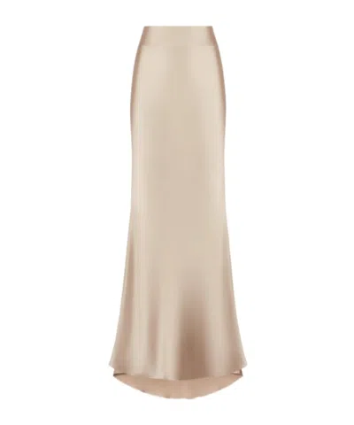 The Andamane Fishtail Skirt In Beige