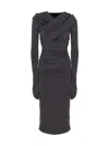 THE ANDAMANE FITTED DRESS WITH HOOD