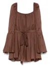 The Andamane Flared Dress Customizable Fit In 褐色