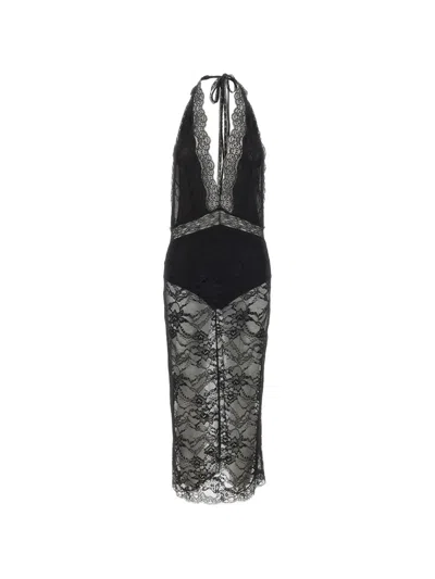 The Andamane Floria Midi Dress In Black