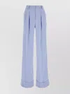 The Andamane Powder Blue Polyester Nathalie Wide-leg Pant