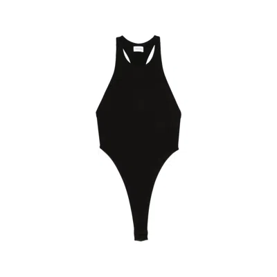The Andamane Fonda Racerback Bodysuit In Grey