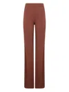 The Andamane Flare Pants Featuring Elastic Waistband In 褐色