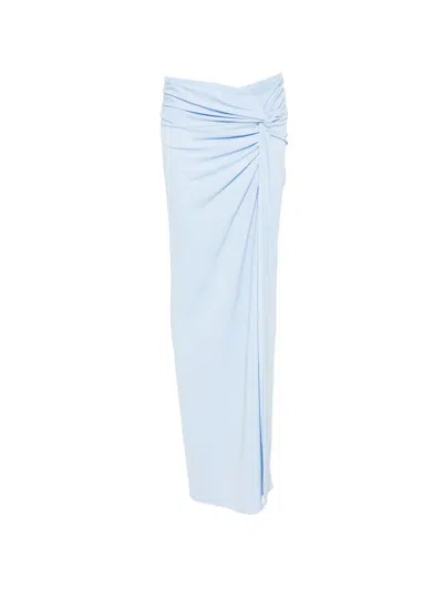 The Andamane Gathered Skirt In Blue