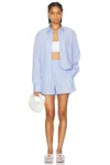 THE ANDAMANE GEORGIANA OVERSIZED SHIRT & BOYFRIEND BOXER SHORT SET