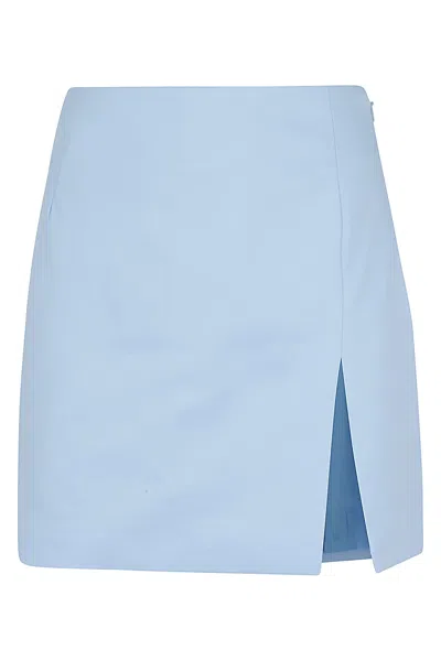 The Andamane Gioia Mini Skirt In Light Blue