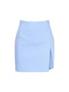 The Andamane Gioia Miniskirt With Side Slit In Blue