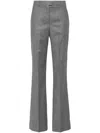 The Andamane High-waisted Gray Trousers In Grey