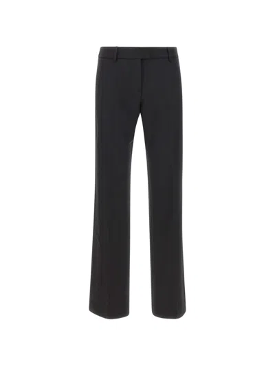 The Andamane Gladys Tuxedo Silk-satin Stripe Trousers In Black