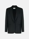 The Andamane 'guia' Black Polyester Blazer In Black
