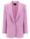 The Andamane Guia Blazer Single Button Lapels In Purple