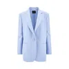 The Andamane Tailored Blazer With Back Vent And Pockets In Blue