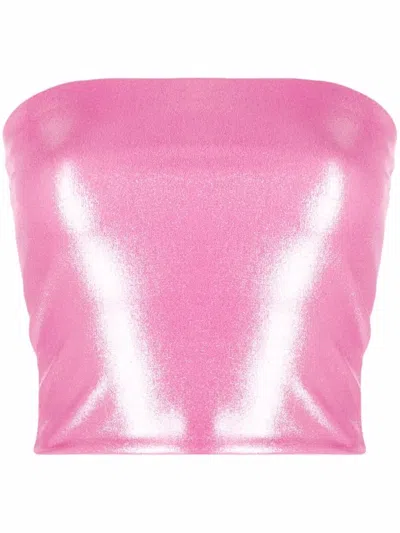 The Andamane Gwen High-shine Tube Top