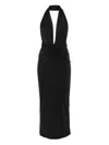 The Andamane Halterneck Dress In Black