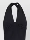 The Andamane Halterneck Sleeves Ruched Detailing