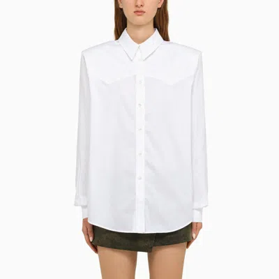 The Andamane Georgiana Oversized Shirt In White