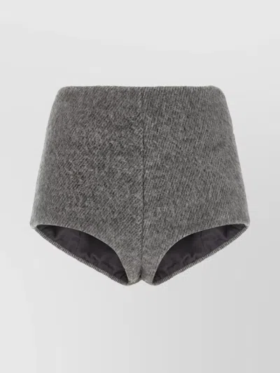 THE ANDAMANE HIGH WAIST TEXTURED FABRIC CULOTTES