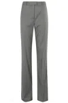 The Andamane High-waisted Gray Trousers In Grey