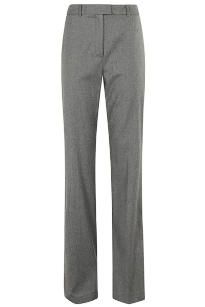The Andamane High-waisted Gray Trousers In Grey