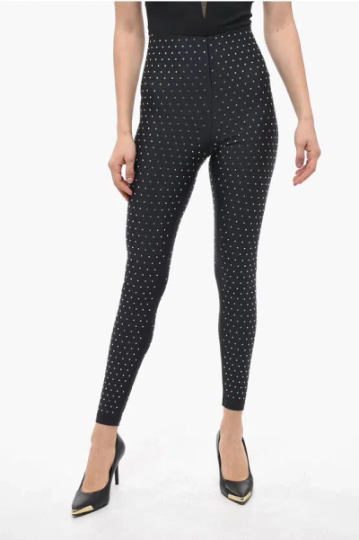 The Andamane High-waisted Holly Leggings With Crystal Application In Black