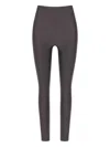 The Andamane High-waisted Stretch Fabric Seamless Leggings In Gray