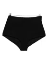 The Andamane High-waisted Mini Shorts In Black