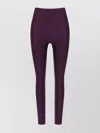 The Andamane High-waisted Stretch Leggings Elastic Waistband In Purple