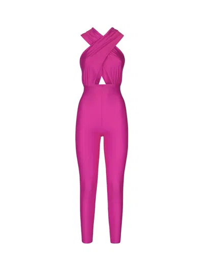 The Andamane Hola One-piece Suit In Fuchsia