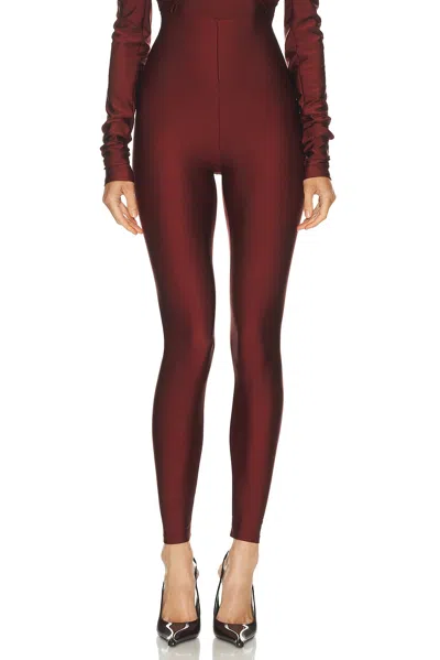 The Andamane Holly 80's Legging In Burgundy