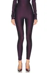 The Andamane Technical Fabric Leggings In Rouge Noir