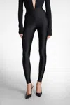The Andamane Holly Crystal Leggings In Black Polyamide In Black