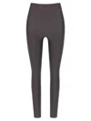 The Andamane High-waisted Stretch Fabric Seamless Leggings In Gray