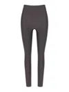 The Andamane High-waisted Stretch Fabric Seamless Leggings In Gray
