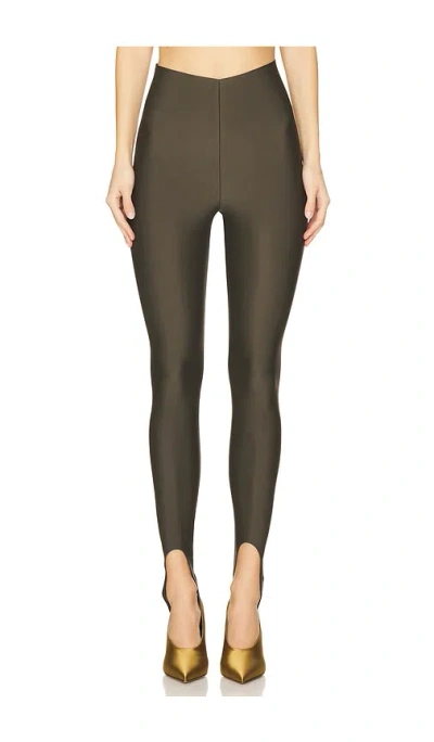 The Andamane Holly Stirrup Leggings In 卡其色