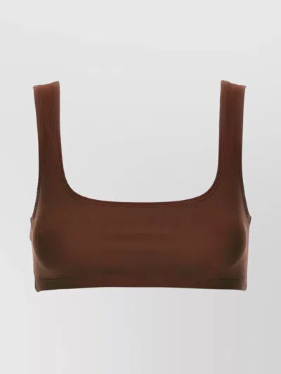 THE ANDAMANE HOLLYWOOD SQUARE NECK CROP TOP