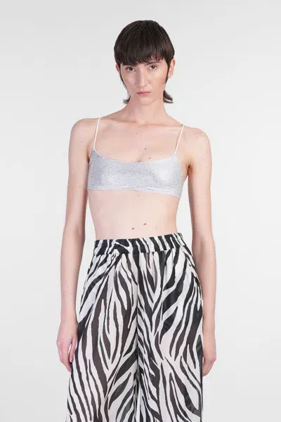 The Andamane Inga Crystal Topwear In White Polyamide